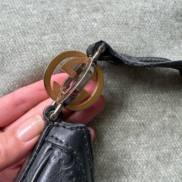 Large GUCCI GG leather tote bag - Picture 6 of 7